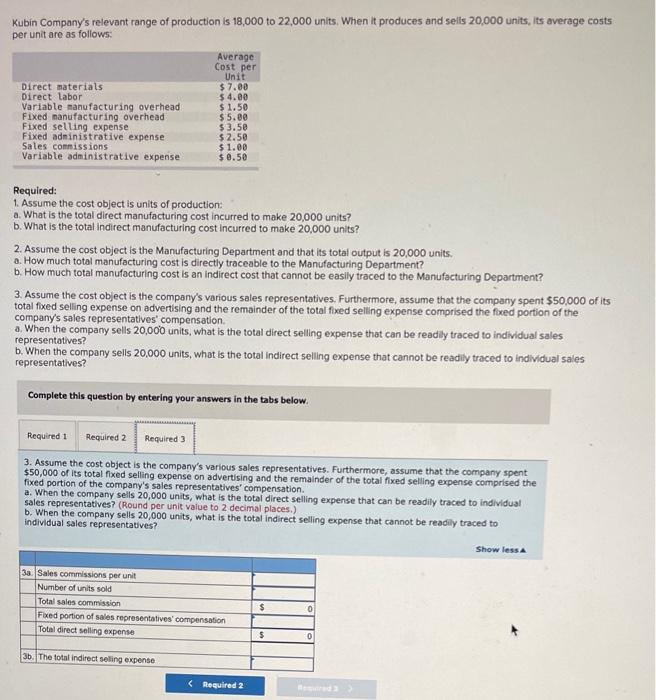 its overage costs per unit are as follows: Direct materials Direct labor