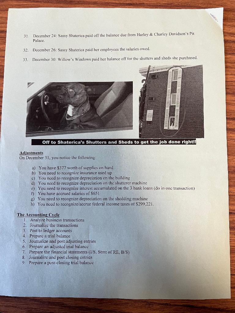 all inventory will be combined into a single inventory account (Account 103)