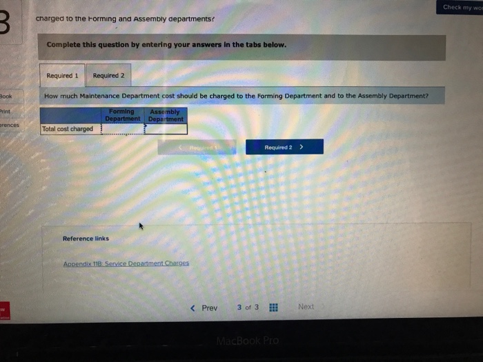 equiprwnt in the Forming T Y. cost mis is Charged to the