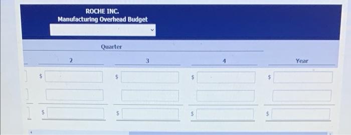 of the remaining three quarters. Fixed overhead costs are estimated to be