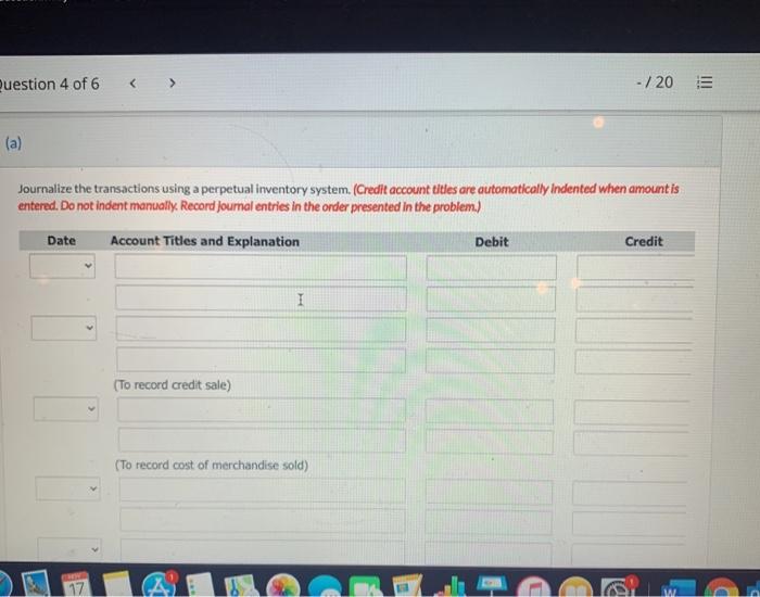 transactions in the month of May. At the beginning of May, the