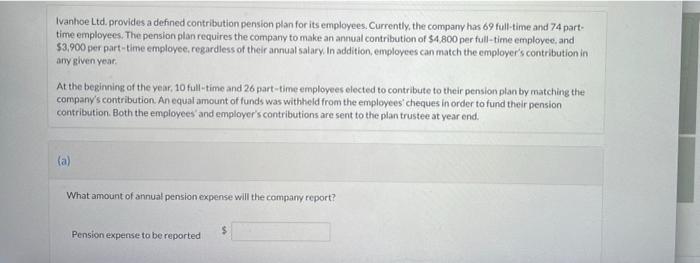  Ivanhoe Ltd. provides a defined contribution pension plan for its employees.