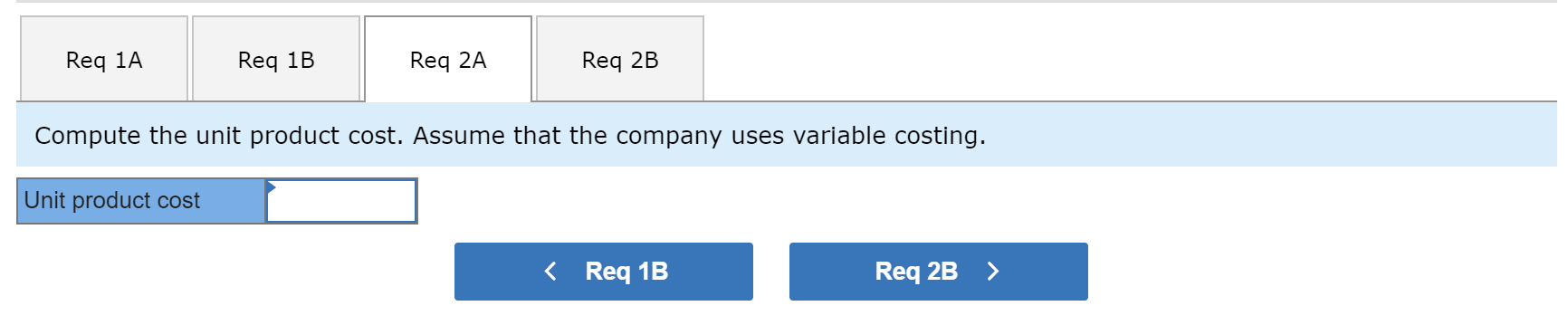 following costs were incurred during the company's first year of operations: points