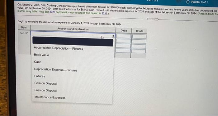$18,000 cash, expecting the fixtures to remain in service for five years.