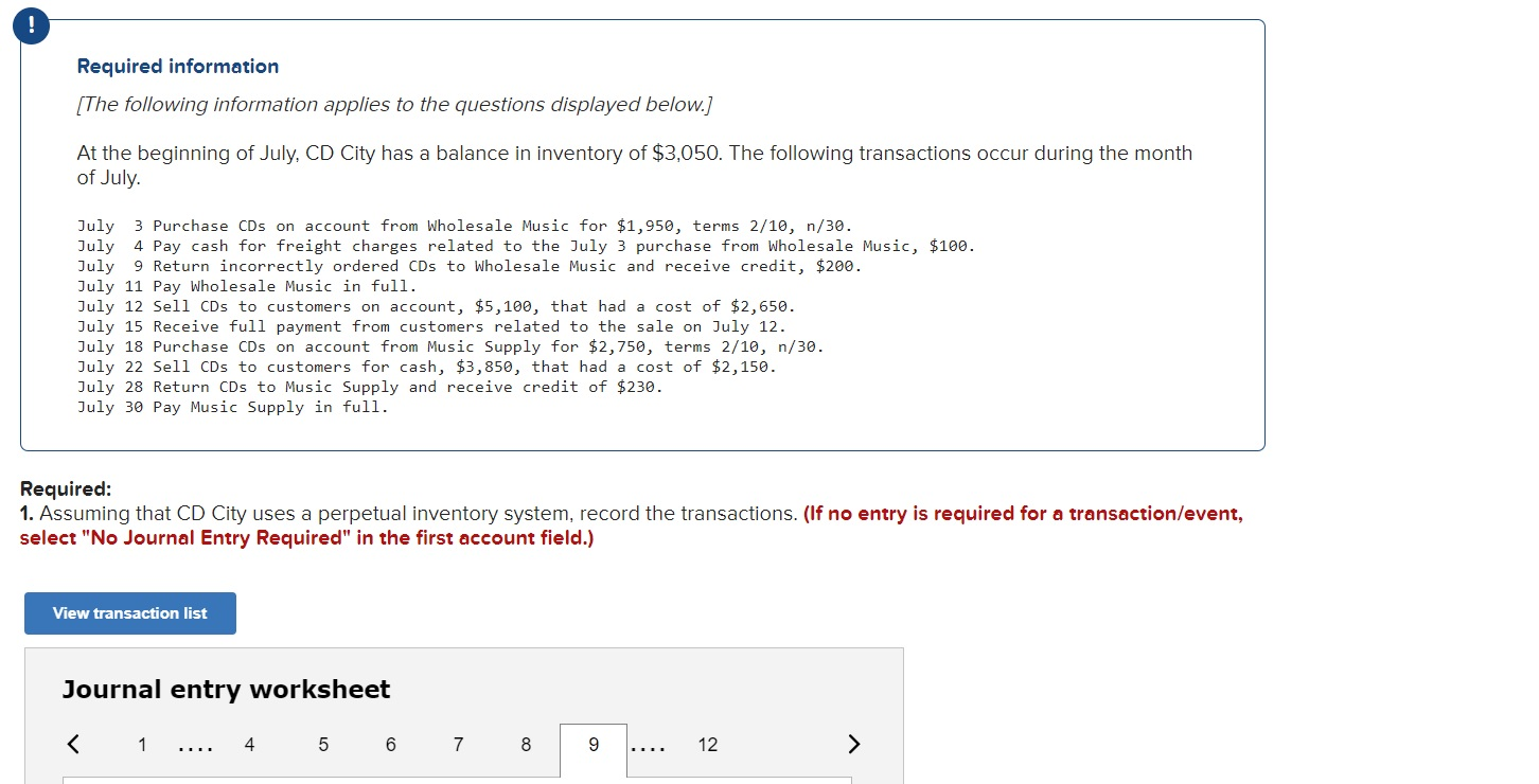  I need solution for both 1 and 2 Required information (The