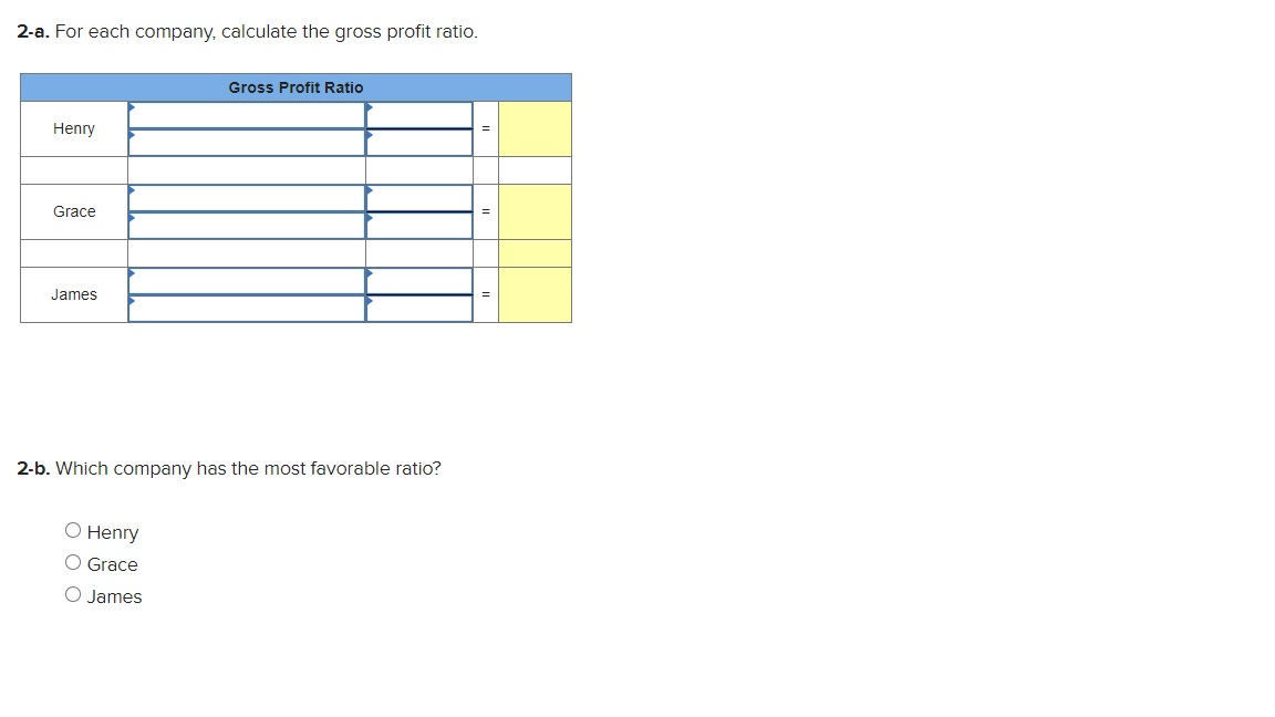 (The following information applies to the questions displayed below.] Below are amounts