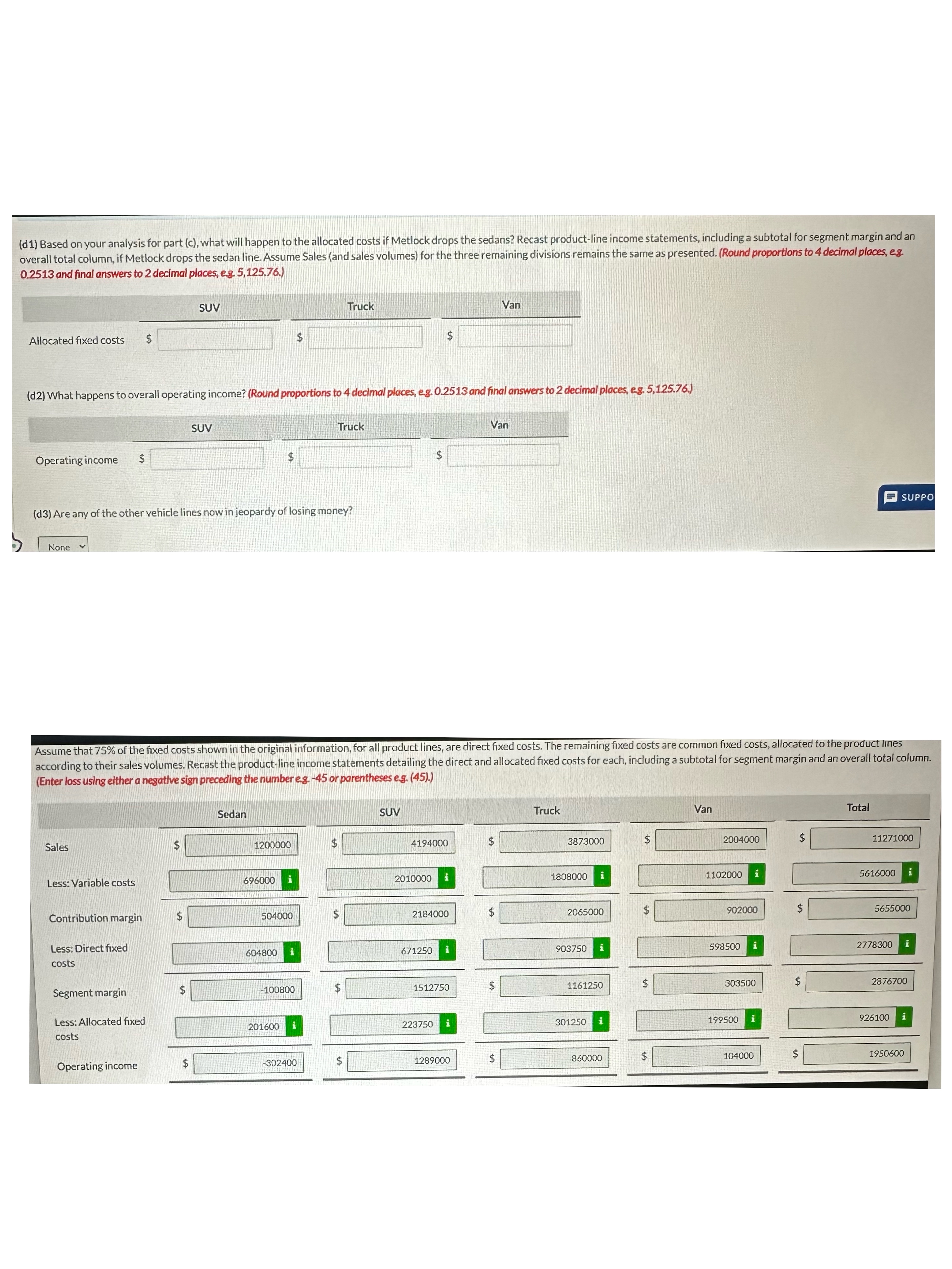  (d1) Based on your analysis for part (c), what will happen