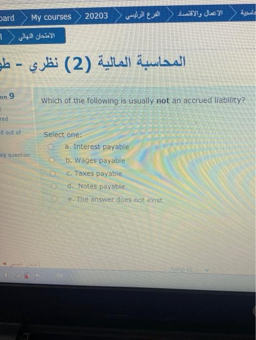  bard 20203 My courses | (2) - on 9 Which of