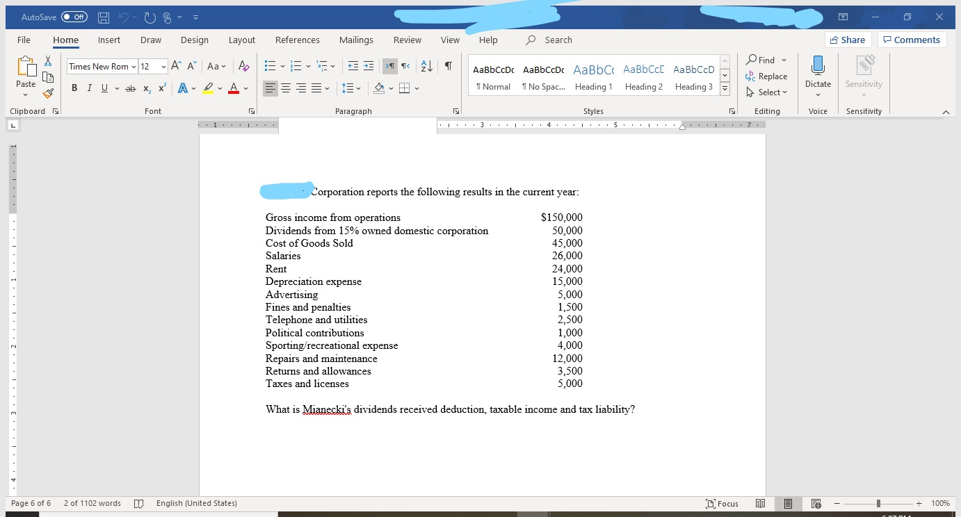  AutoSave Off File Home Insert Draw Design Layout References Mailings Review