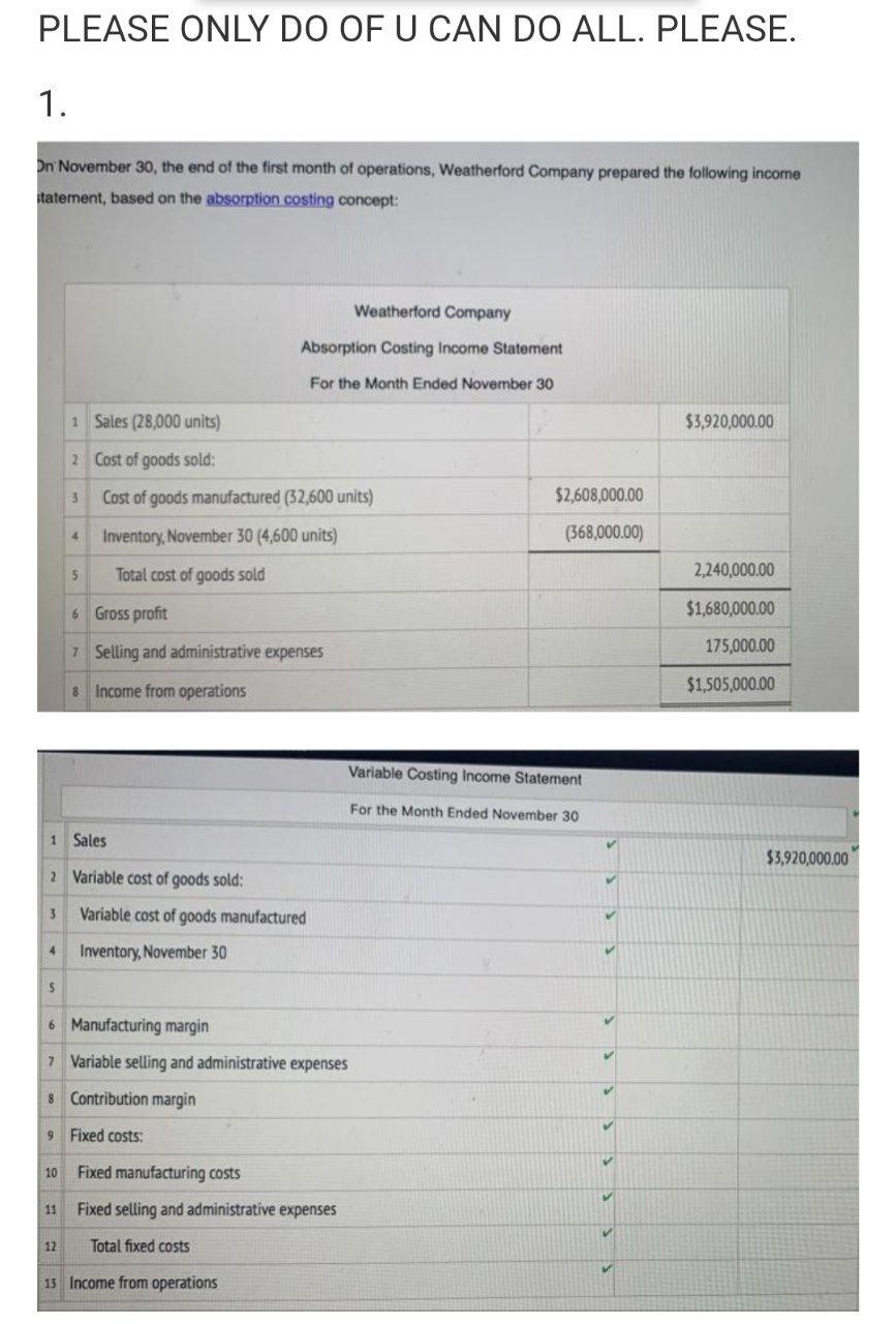 PLEASE ONLY DO OF U CAN DO ALL. PLEASE. 1. Pn