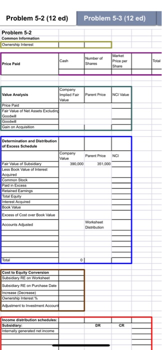 excess of cost over book value is due to goodwill. In both