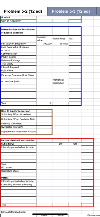 2015 and 2016, Parker accounted for the investment in Stride using the
