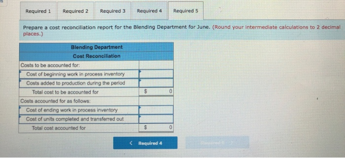 the Bottling Department. The following information pertains to the operations of the