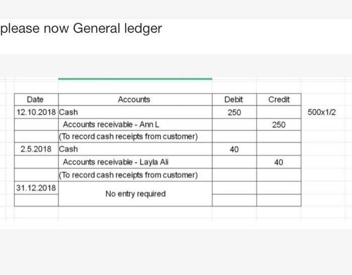 :( I'm sorry for bothering A 0 Bad debt 1000 1000 To