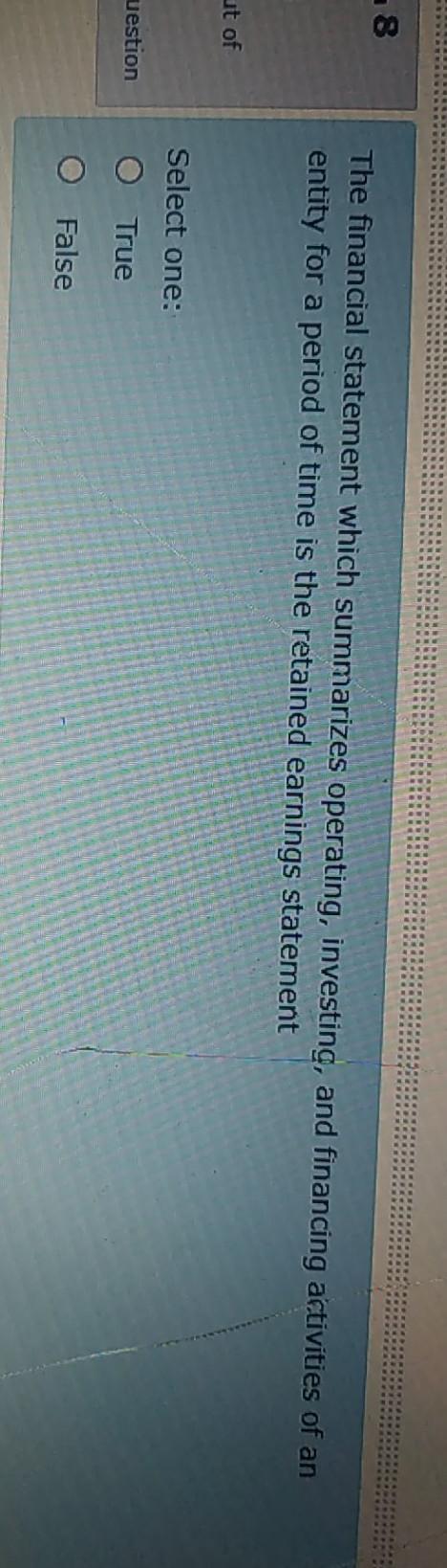 et ered ed out of eg question Select one: a. liabilities b.