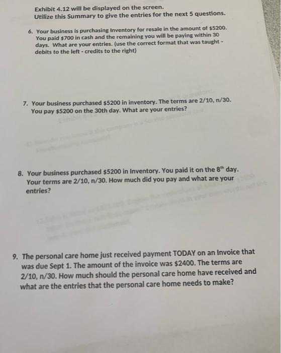  Exhibit 4.12 will be displayed on the screen. Utilize this Summary