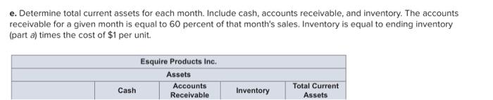 $ 24,000 28,000 31,000 36,000 44,000 26,000 Cash sales are 40 percent
