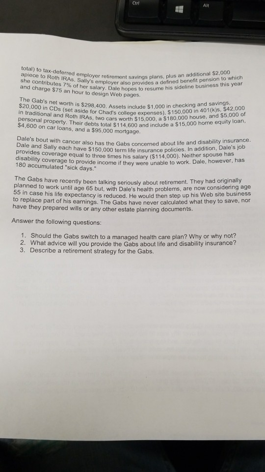 Read the case study and answer the questions. All written responses require