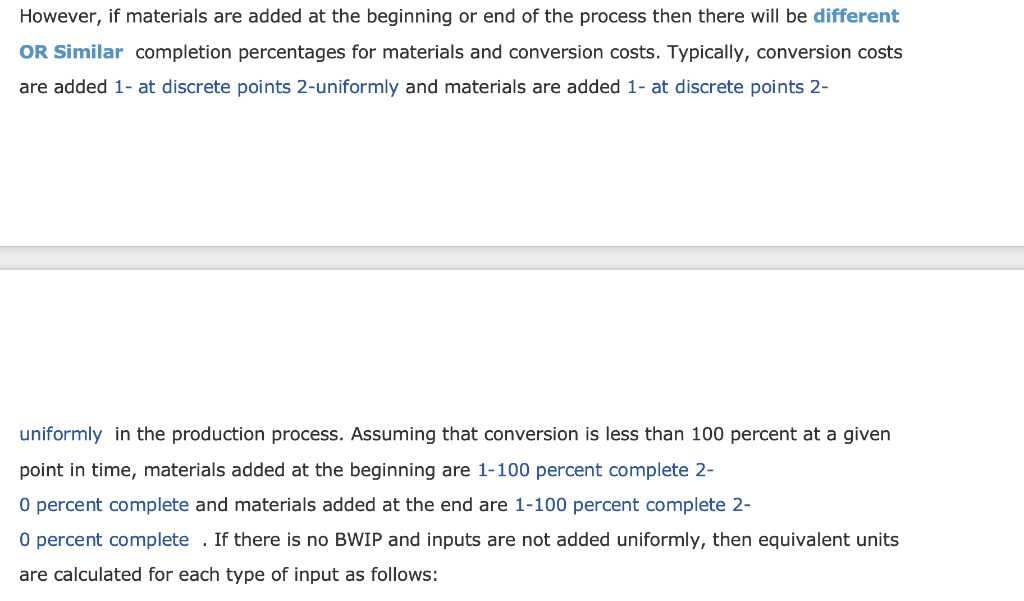 stage of completion. It is the first of five steps for process