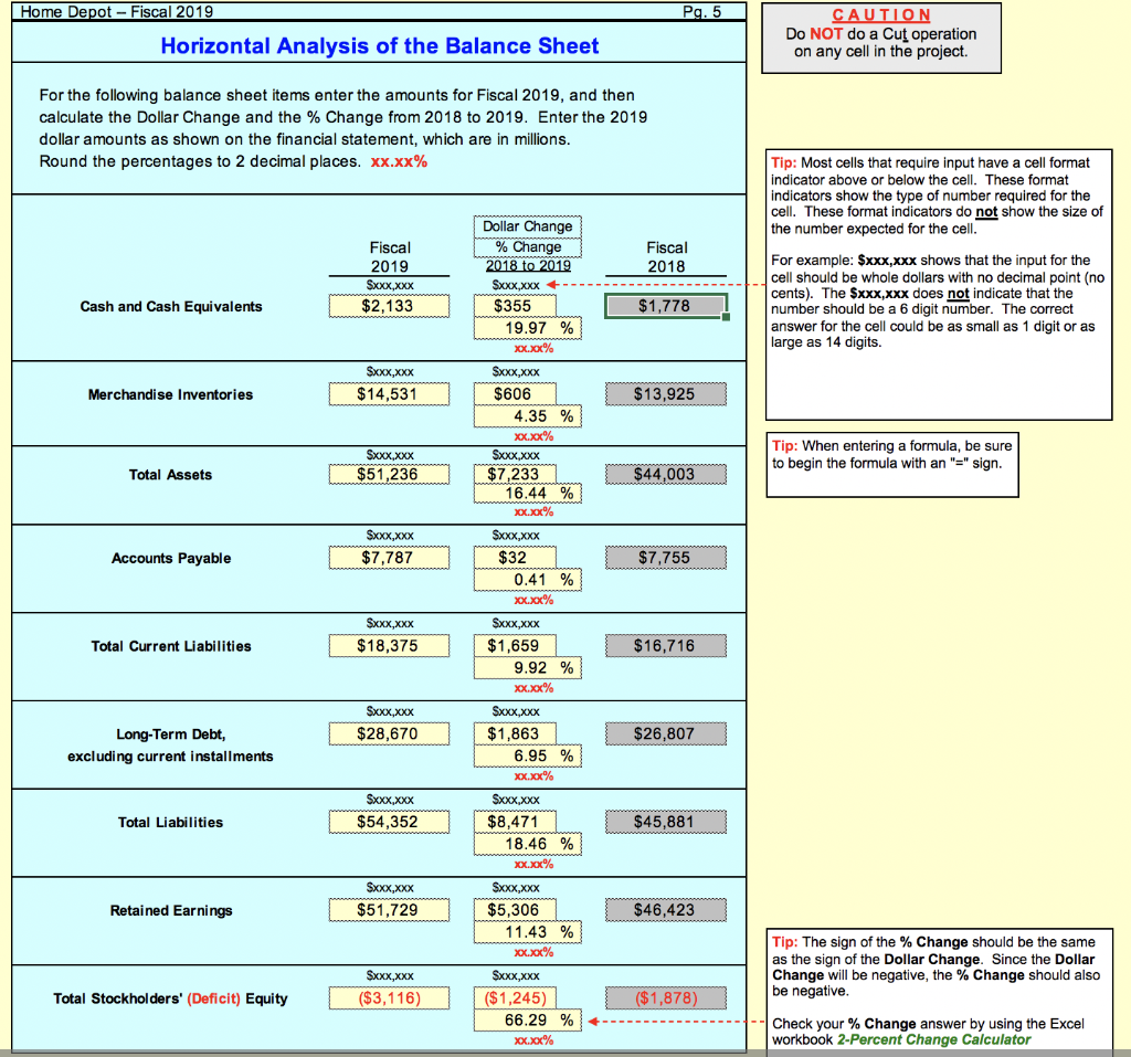 of Earnings to fill in Fiscal 2019 below. Enter the amounts exactly