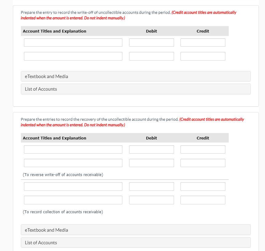 Progress Assume the following information for Metlock Corp. Accounts receivable (beginning balance)