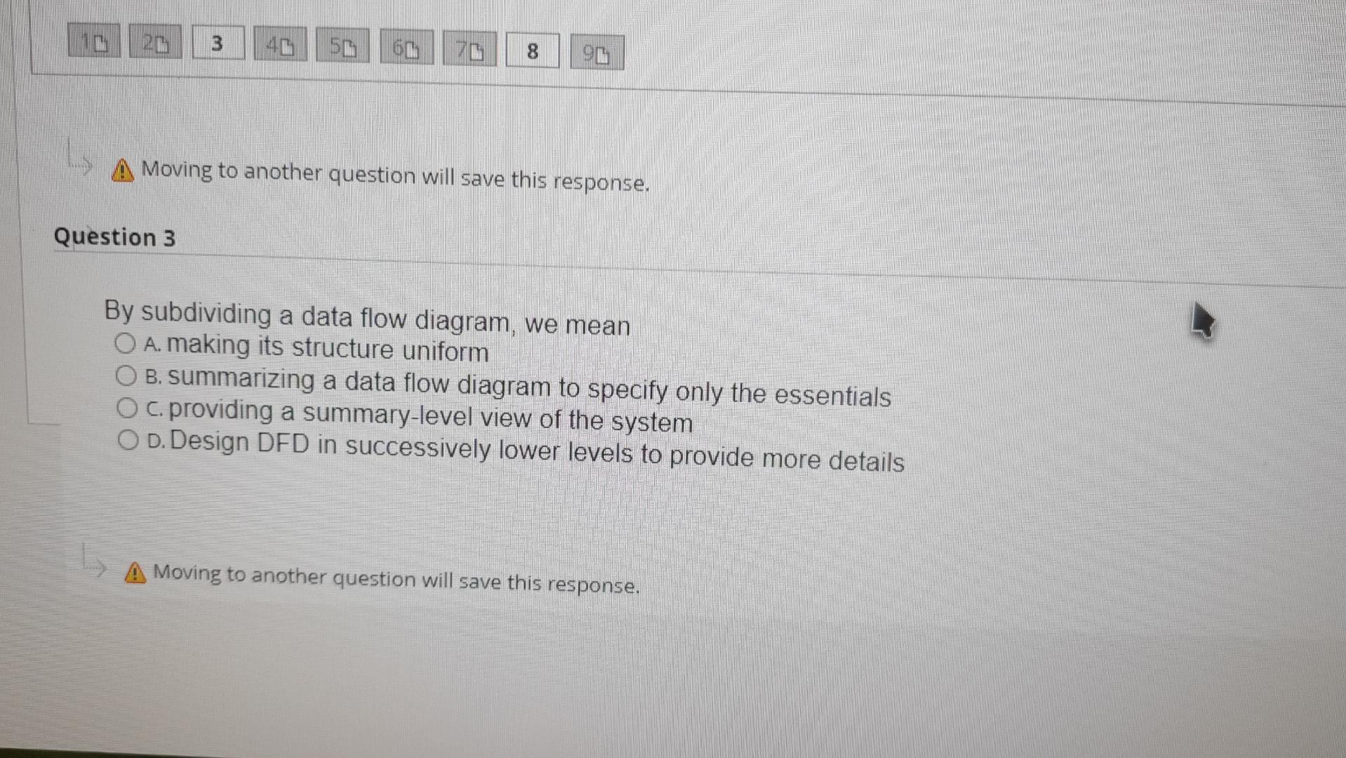  3 56 608 | 941 Moving to another question will save