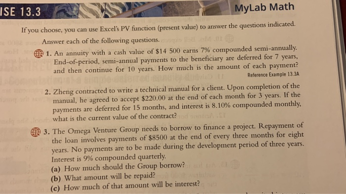 please tell how to solve question third using BA II plus (calculator)
