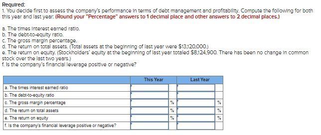 the whole question.... Thank you w www This Year Last Year $