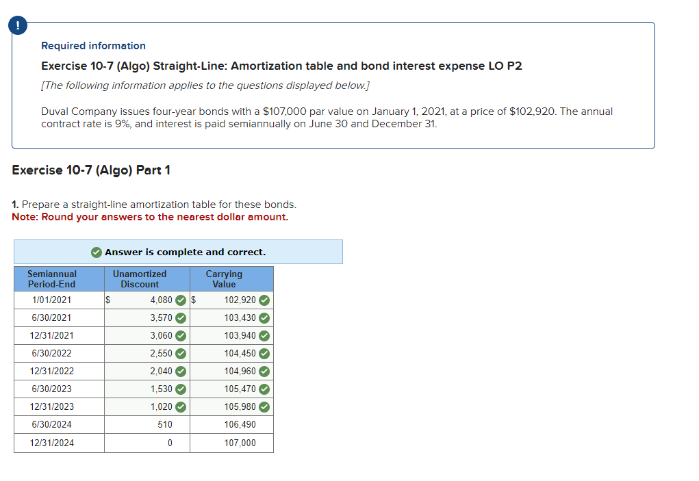  PLEASE HELP WITH PART 2 & 3 Thanks Required information Exercise