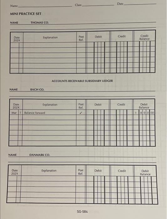 a post-closing trial balance from February to show the permanent accounts that