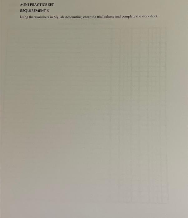 for March from the February ending balance information provided. 2. Journalize the