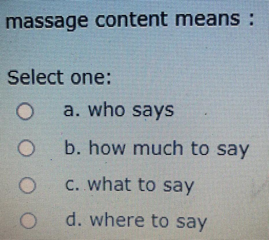 please quickly I will upvote your ans massage content means :