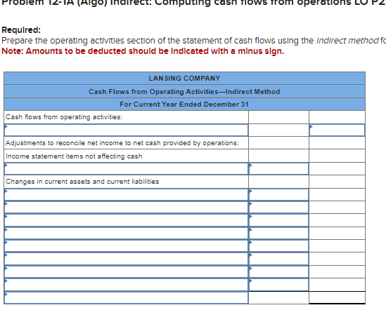 [The following information applles to the questions displayed below.] Lansing Company's current-year