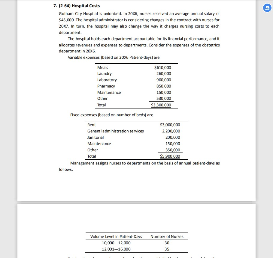 plant is the responsibility of the maintenance department. Two of the resources