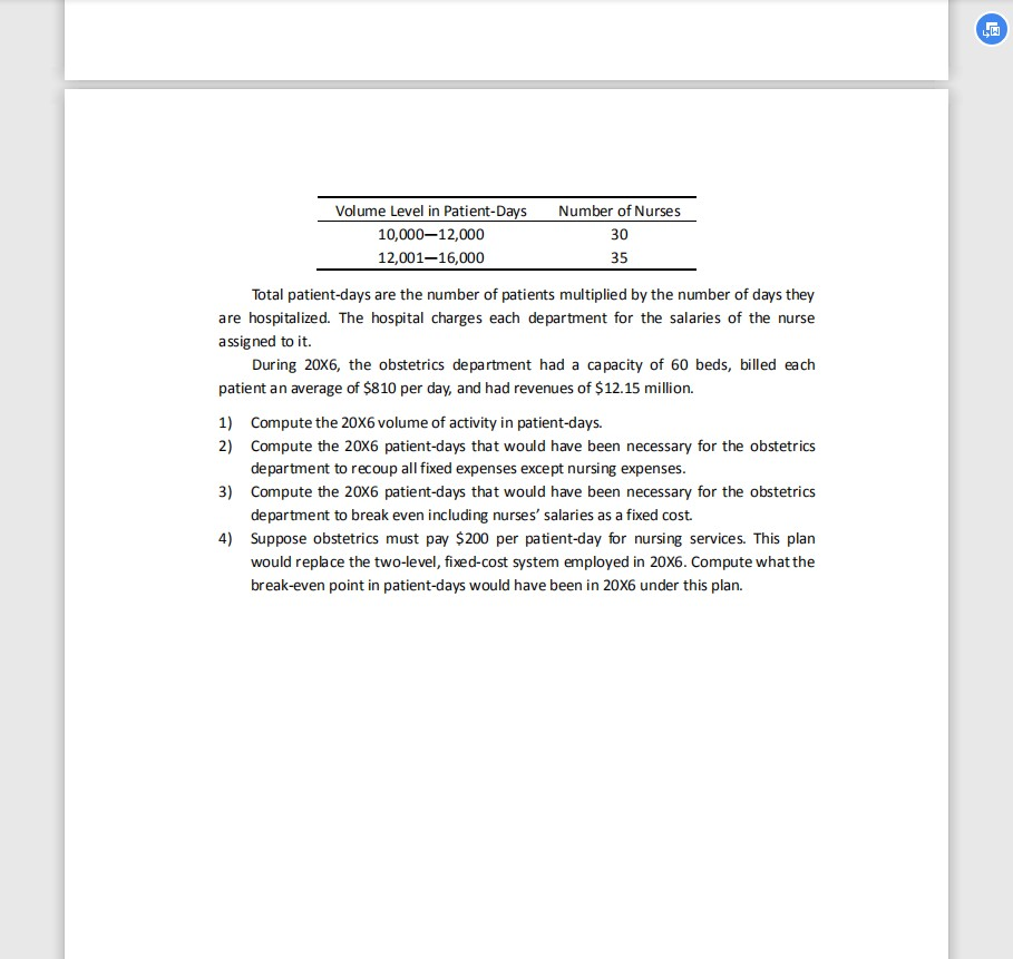 needed to clean the plant are labor and cleaning supplies. The cost