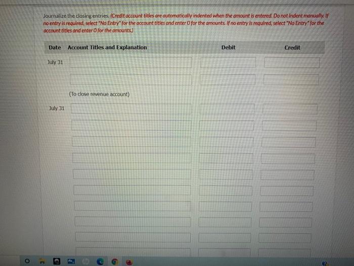 post-closing trial balance was as follows: Debit Credit Cash $5,740 Accounts receivable