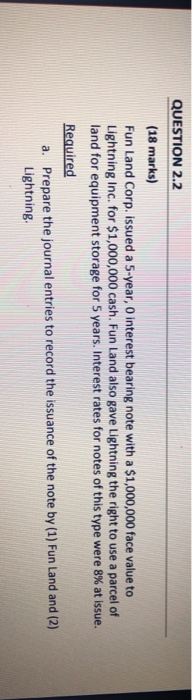  18 marks question please explain properly QUESTION 2.2 (18 marks) Fun