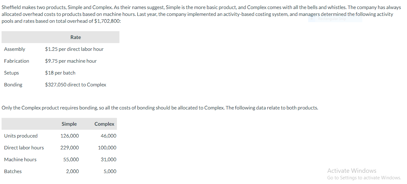 Sheffield makes two products, Simple and Complex. As their names suggest,