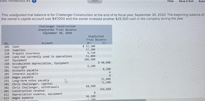  hoed Homework 4 Swed Help Save & Exit Sub This unadjusted