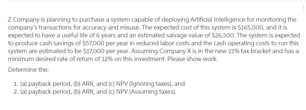 Please help answer using formulas and not in excel so that
