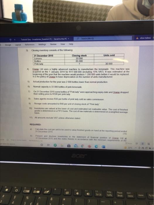 Africa and is famous for their frozen lemonade "The Pink lady Oranic