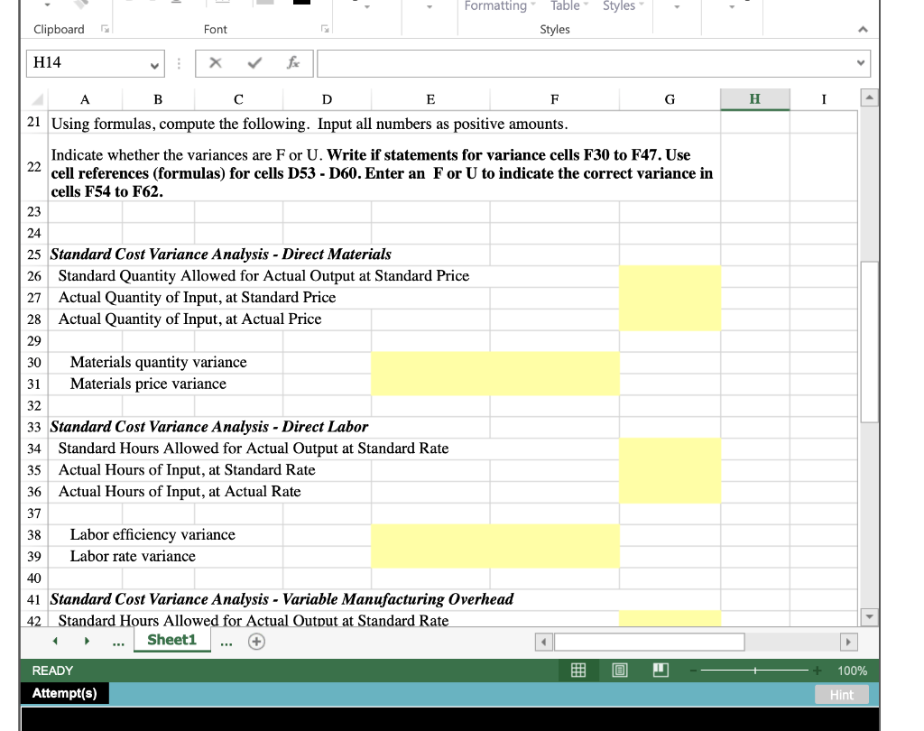 on Unit Costs - Excel ? X FILE HOME INSERT PAGE LAYOUT