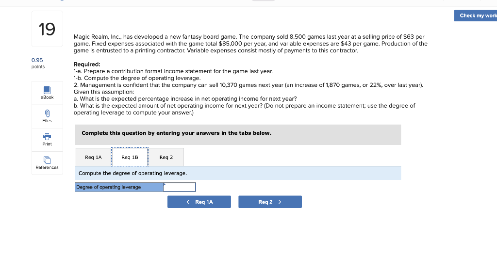 points Magic Realm, Inc., has developed a new fantasy board game. The