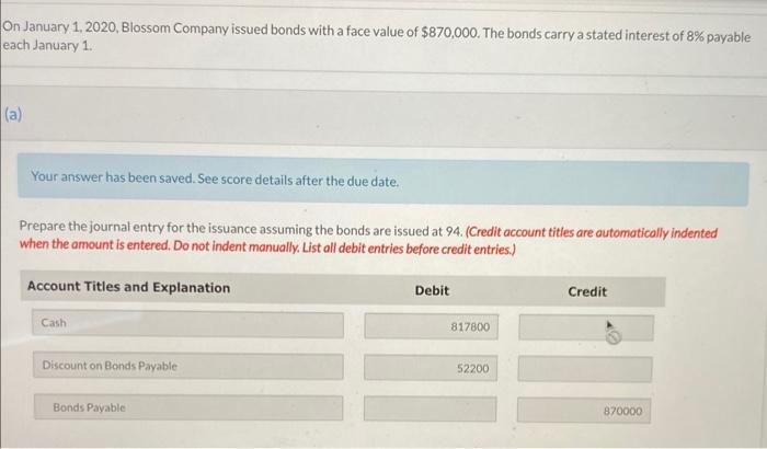 assuming the bonds are issued at 106. (Credit account titles are automatically