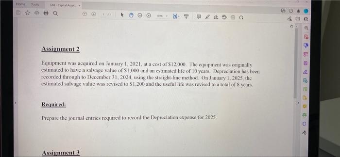  Texts Capstall 6 Q 19 De et do Assignment 2 Equipment
