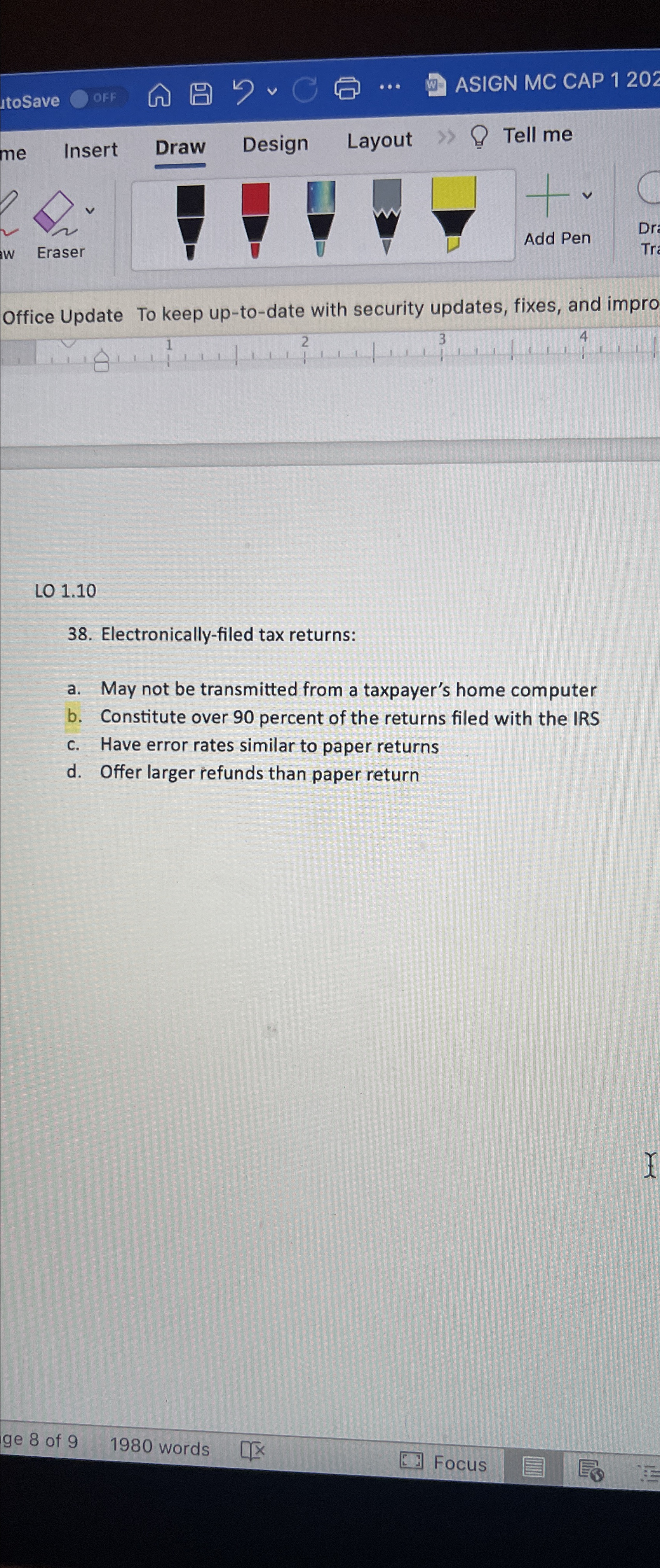 Office Update To keep up-to-date with security updates, fixes, and impro\ LO