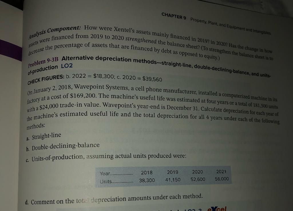 Problem 9-3B Please type out as it is hard for me to