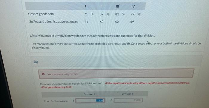 company reported aggregate income from operations of and the following divisional results.