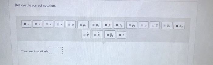 and give the correct notation Proportion of people who use an electric