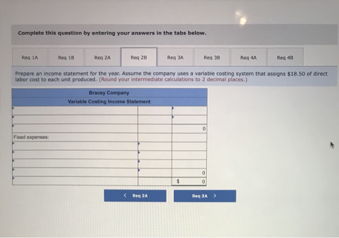 35 Variable cost per unit: Direet materials Fixed costs per year: Direct